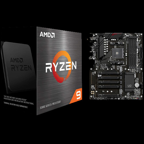 AMD Ryzen 9 5950X 16-core 32-thread Desktop Processor + Gigabyte AMD B550 UD AC Gaming Motherboard