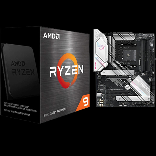 AMD Ryzen 9 5950X 16-core 32-thread Desktop Processor + Asus ROG Strix B550-A GAMING Desktop Motherboard