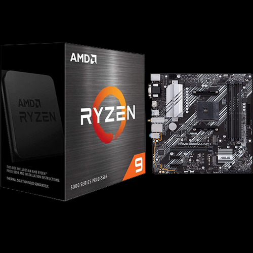 AMD Ryzen 9 5950X 16-core 32-thread Desktop Processor + Asus Prime B550M-A WIFI II Desktop Motherboard