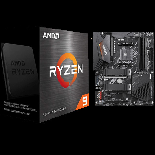 AMD Ryzen 9 5950X 16-core 32-thread Desktop Processor + Aorus Ultra Durable B550 AORUS ELITE AX V2 Desktop Motherboard