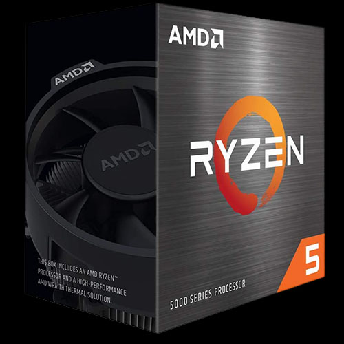 AMD Ryzen 5 5600 6-core 12-thread Desktop Processor with Wraith Stealth Cooler