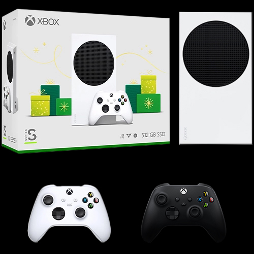 Xbox Series S 512GB SSD Console White + Xbox Wireless Controller Carbon Black
