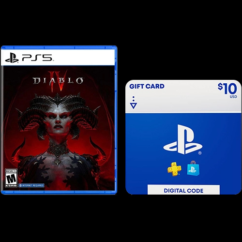 Diablo IV PlayStation 5 + $10 PlayStation Store Gift Card (Digital Download)