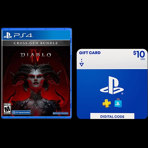 Diablo IV Cross Gen Bundle + $10 PlayStation Store Gift Card (Digital Download)