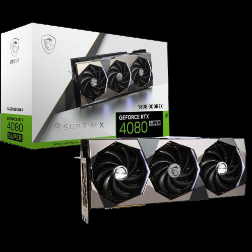 MSI GeForce RTX 4080 SUPER 16GB GDDR6X SUPRIM X Graphics Card